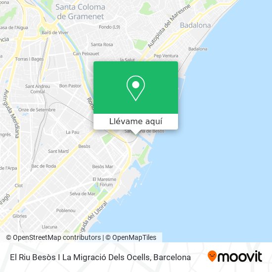 Mapa El Riu Besòs I La Migració Dels Ocells
