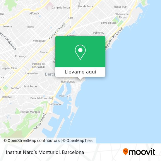Mapa Institut Narcís Monturiol