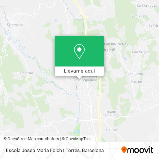Mapa Escola Josep Maria Folch I Torres