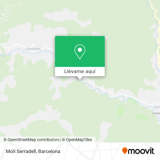 Mapa Molí Serradell
