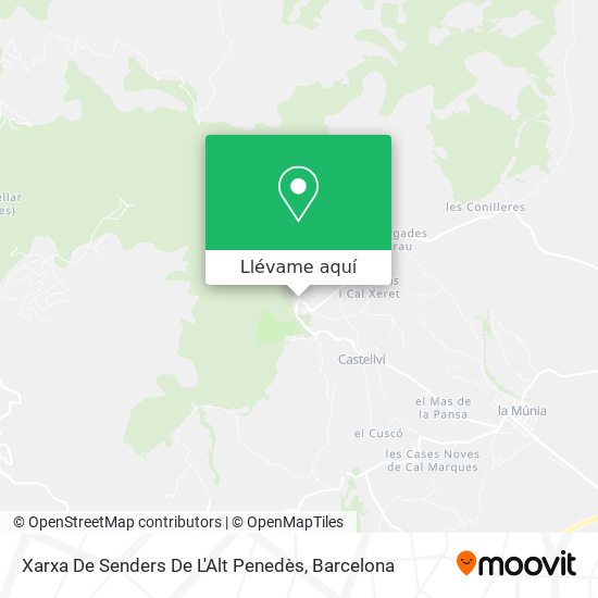 Mapa Xarxa De Senders De L'Alt Penedès