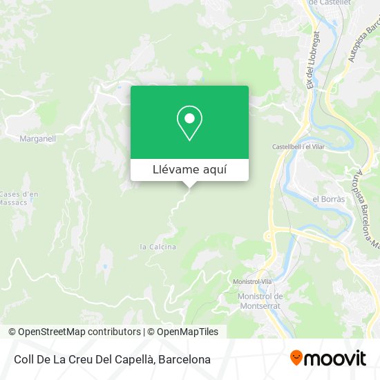 Mapa Coll De La Creu Del Capellà