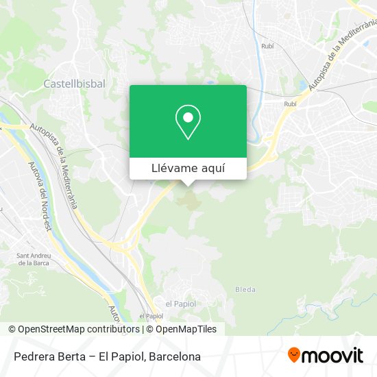 Mapa Pedrera Berta – El Papiol
