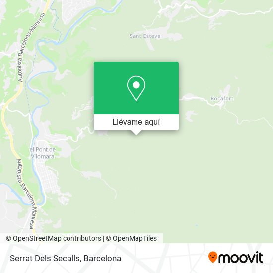 Mapa Serrat Dels Secalls