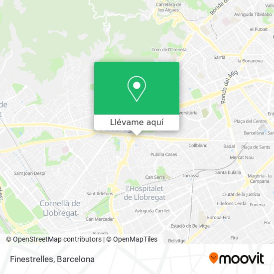 Mapa Finestrelles
