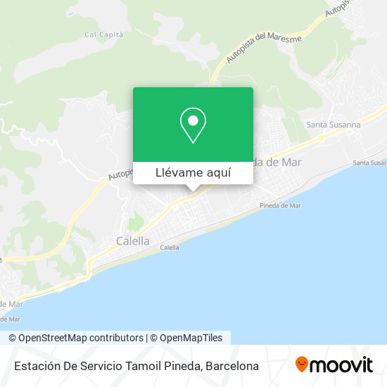 Mapa Estación De Servicio Tamoil Pineda
