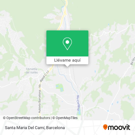 Mapa Santa Maria Del Camí