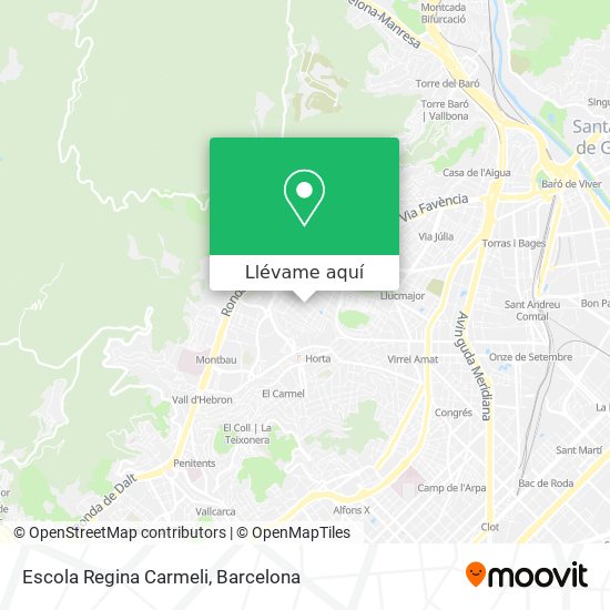 Mapa Escola Regina Carmeli