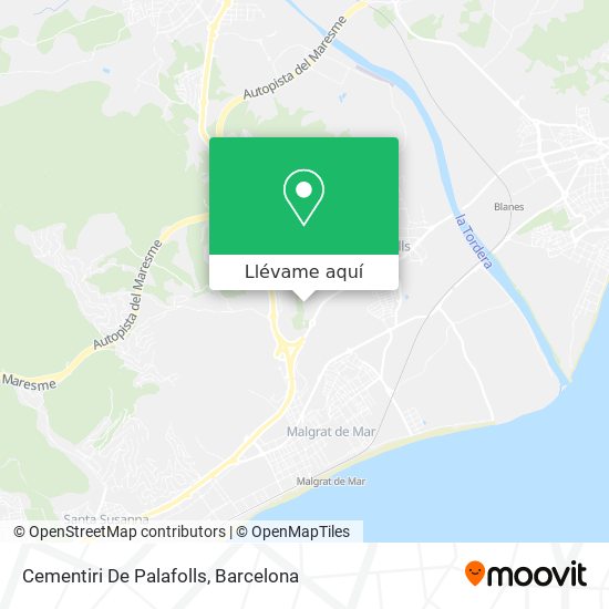 Mapa Cementiri De Palafolls