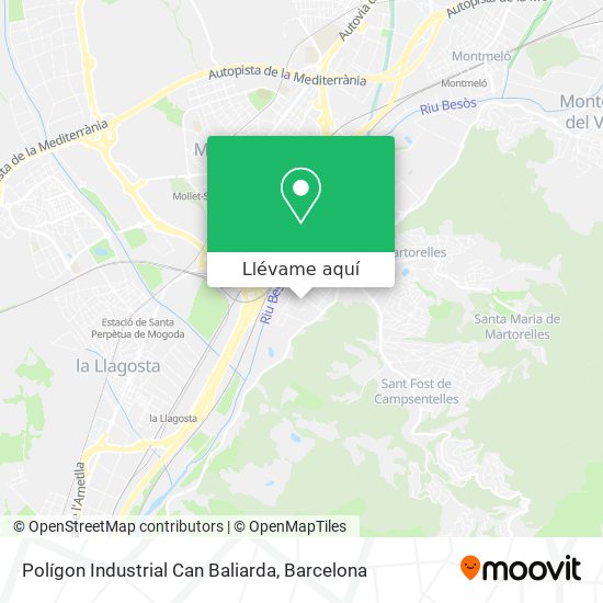 Mapa Polígon Industrial Can Baliarda