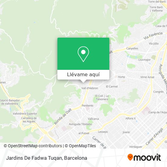 Mapa Jardins De Fadwa Tuqan