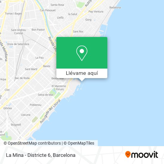 Mapa La Mina - Districte 6