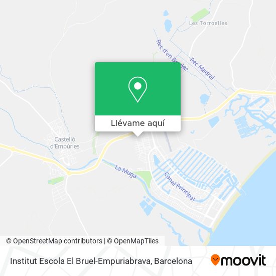 Mapa Institut Escola El Bruel-Empuriabrava