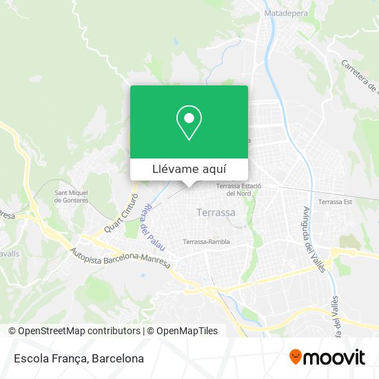 Mapa Escola França