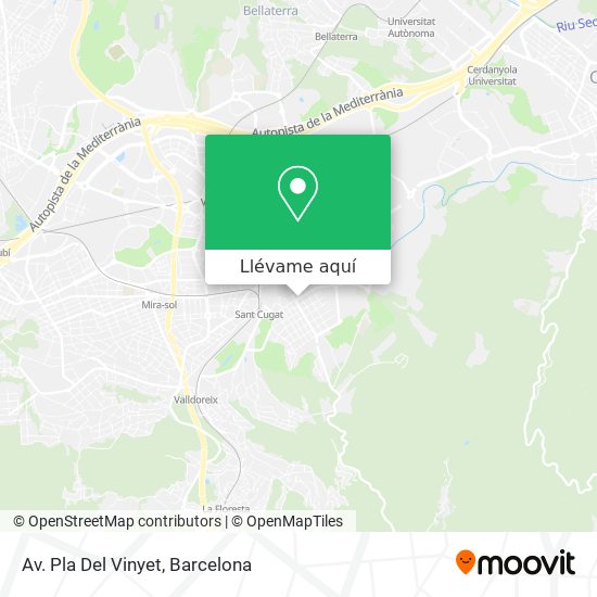 Mapa Av. Pla Del Vinyet