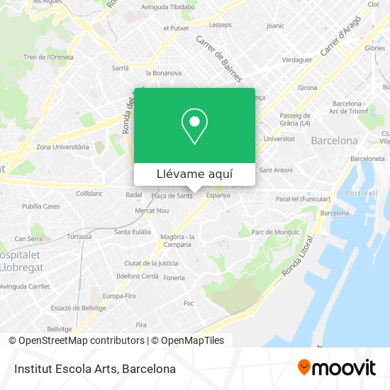 Mapa Institut Escola Arts