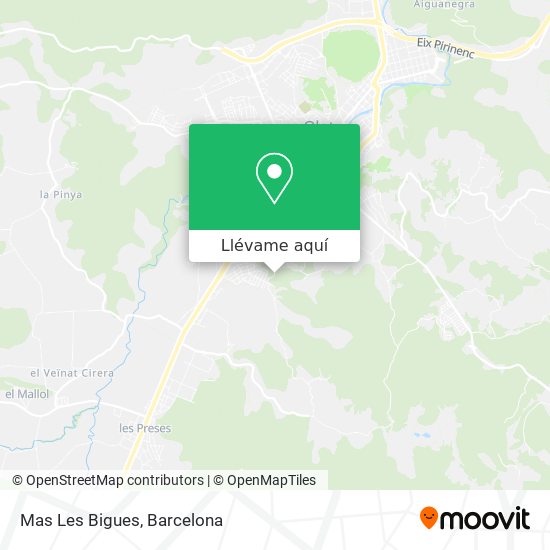 Mapa Mas Les Bigues