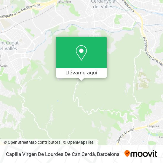 Mapa Capilla Virgen De Lourdes De Can Cerdà