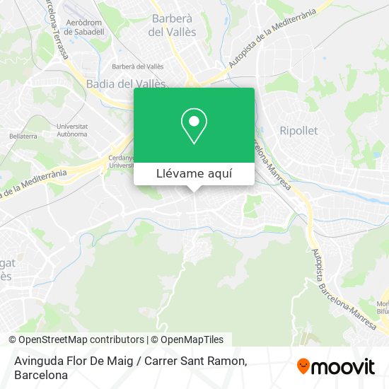 Mapa Avinguda Flor De Maig / Carrer Sant Ramon