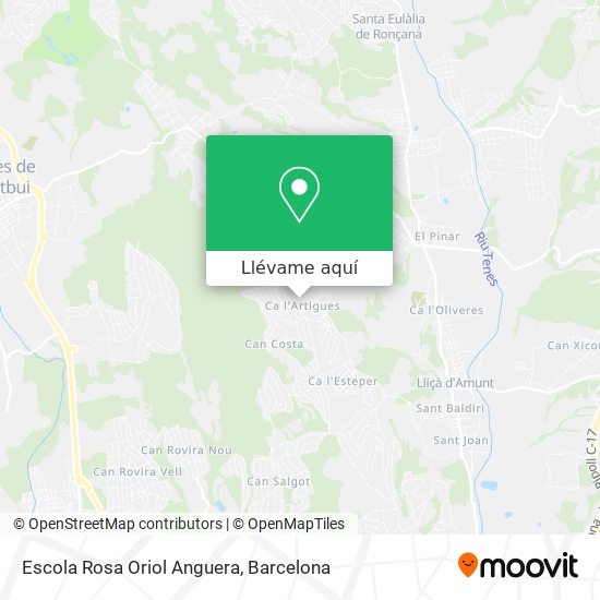 Mapa Escola Rosa Oriol Anguera