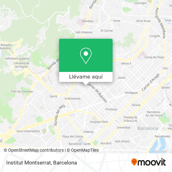 Mapa Institut Montserrat