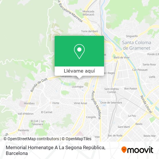 Mapa Memorial Homenatge A La Segona República
