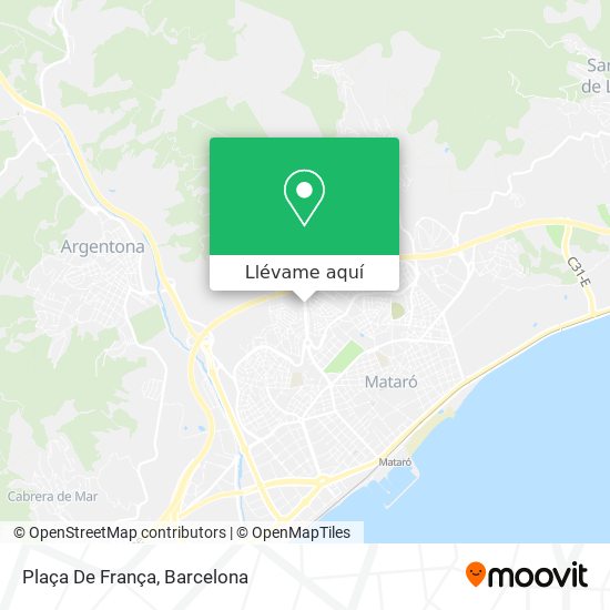 Mapa Plaça De França