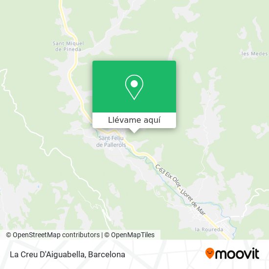 Mapa La Creu D'Aiguabella