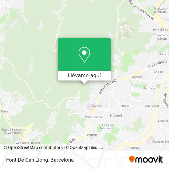 Mapa Font De Can Llong