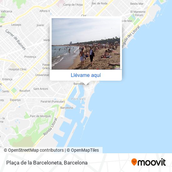 Mapa Plaça de la Barceloneta