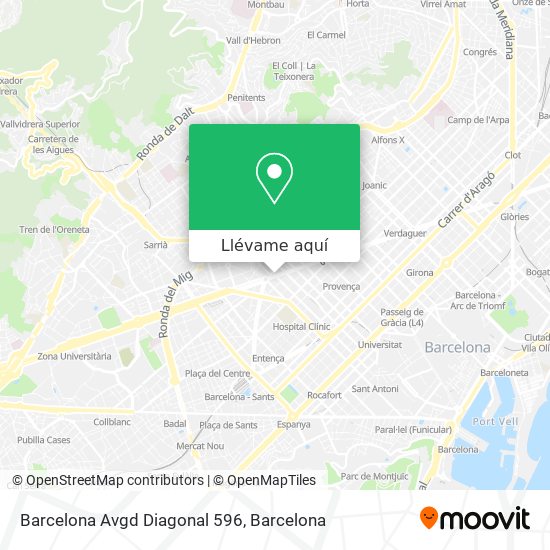 Mapa Barcelona Avgd Diagonal 596