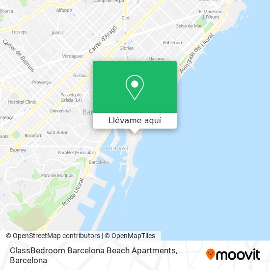 Mapa ClassBedroom Barcelona Beach Apartments