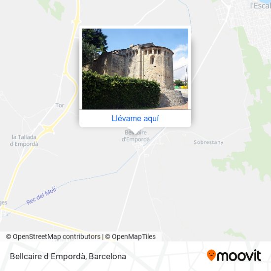Mapa Bellcaire d Empordà