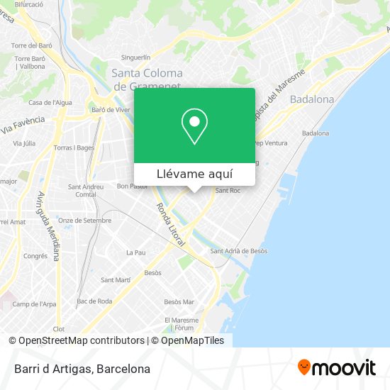 Mapa Barri d Artigas