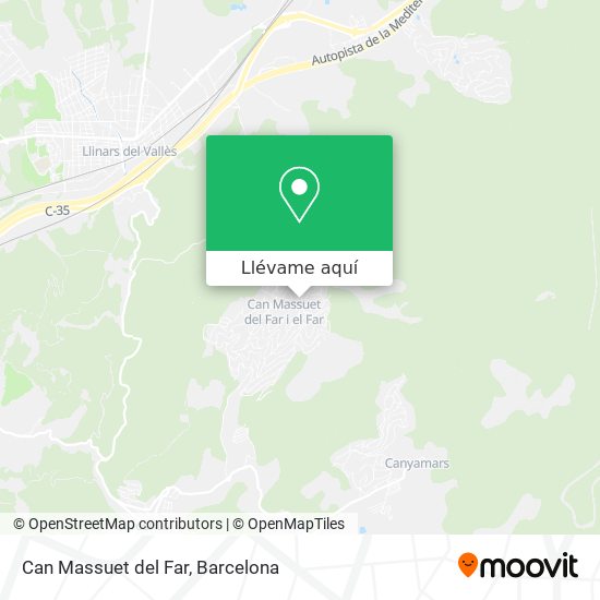 Mapa Can Massuet del Far