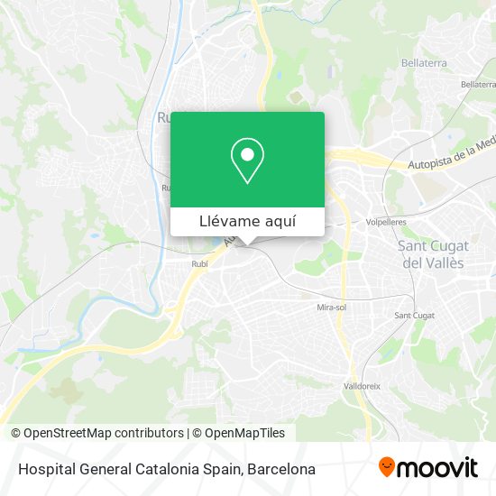 Mapa Hospital General Catalonia Spain