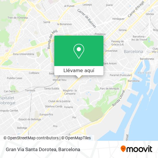 Mapa Gran Via Santa Dorotea
