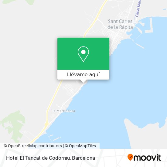 Mapa Hotel El Tancat de Codorniu