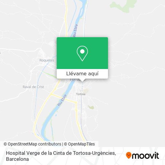 Mapa Hospital Verge de la Cinta de Tortosa-Urgències
