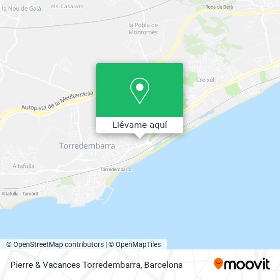 Mapa Pierre & Vacances Torredembarra