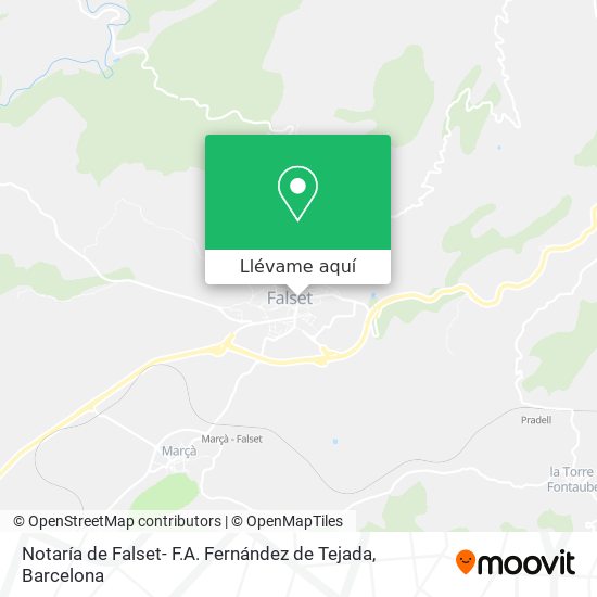 Mapa Notaría de Falset- F.A. Fernández de Tejada