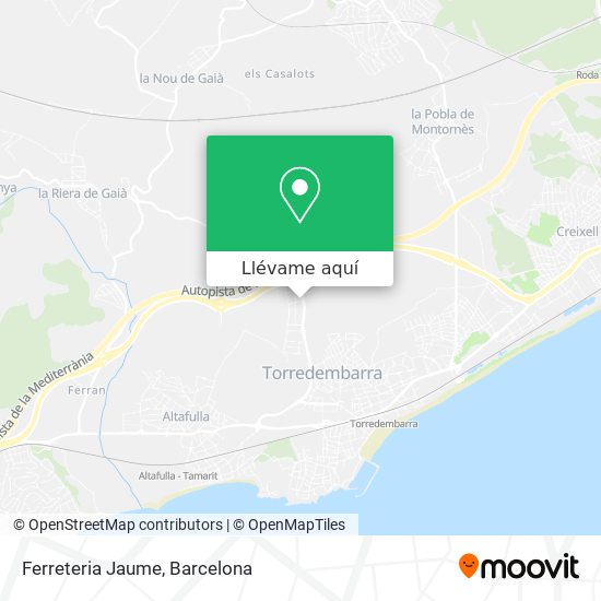 Mapa Ferreteria Jaume