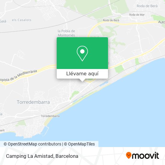 Mapa Camping La Amistad
