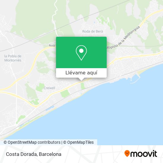 Mapa Costa Dorada