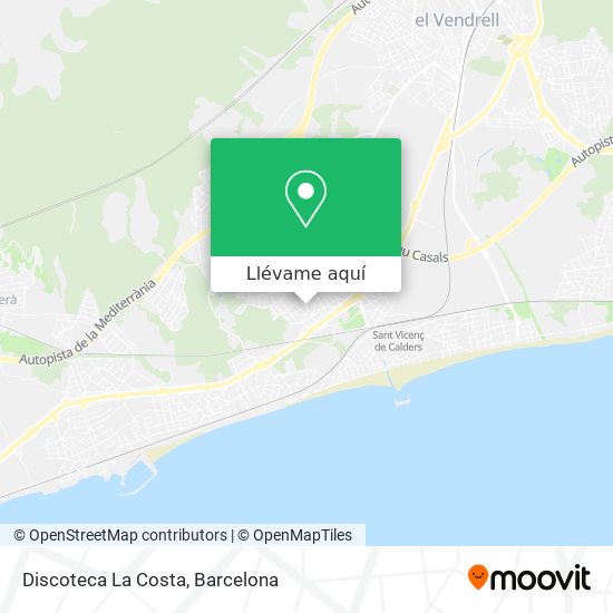 Mapa Discoteca La Costa