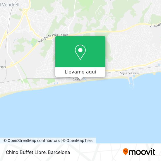 Mapa Chino Buffet Libre
