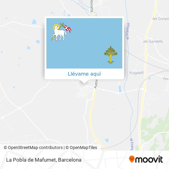 Mapa La Pobla de Mafumet