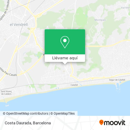 Mapa Costa Daurada