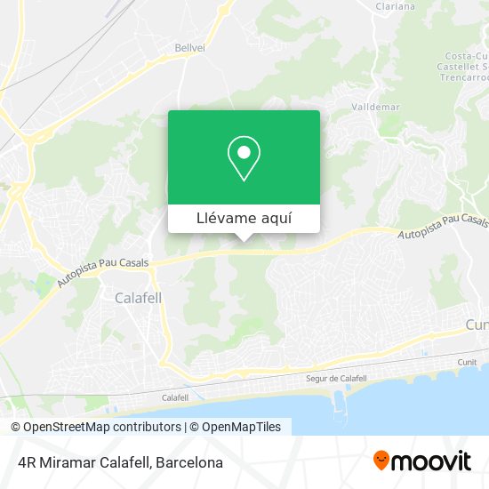 Mapa 4R Miramar Calafell
