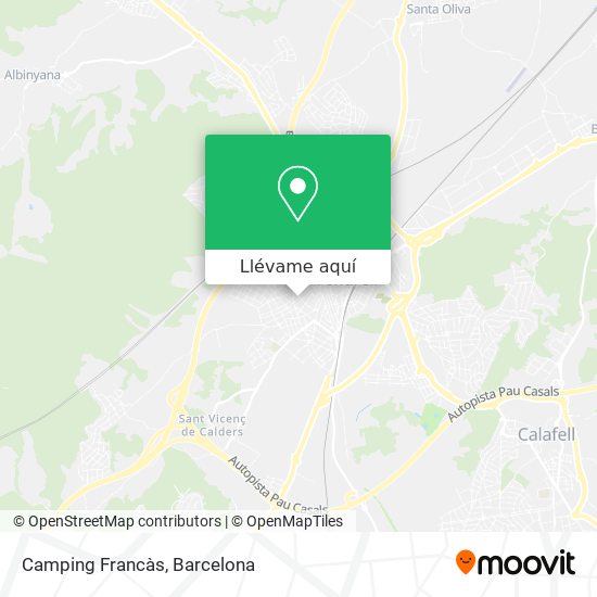 Mapa Camping Francàs